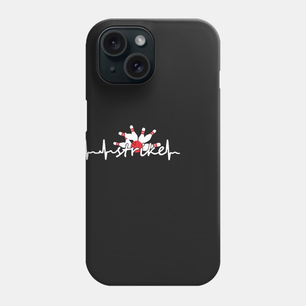 Bowling Heartbeat Phone Case by babettenoella