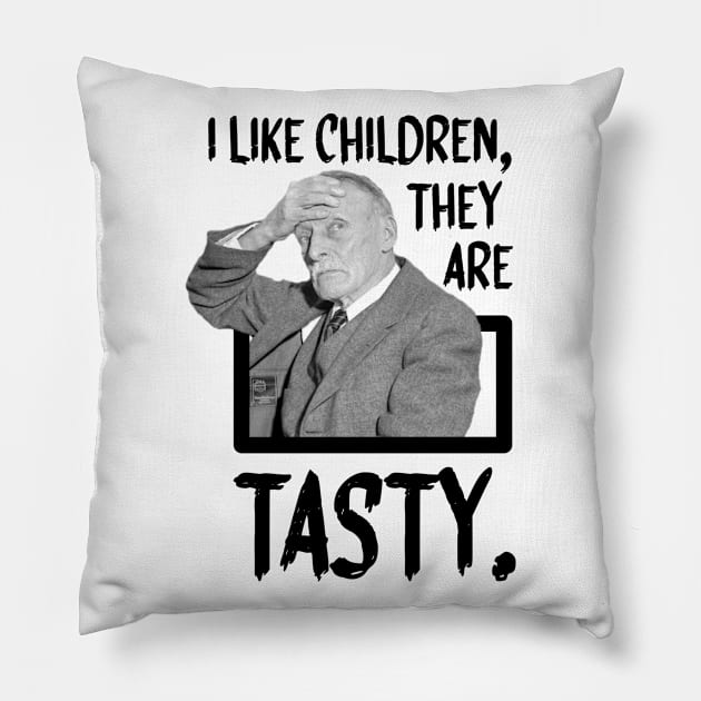 Tasty Kids Pillow by dflynndesigns