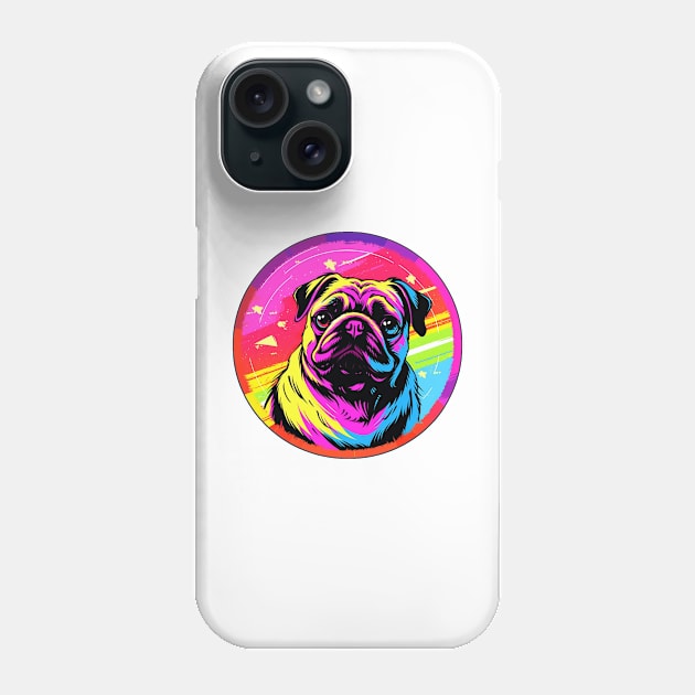 Pug Dog Pop Art Phone Case by Underground Cargo
