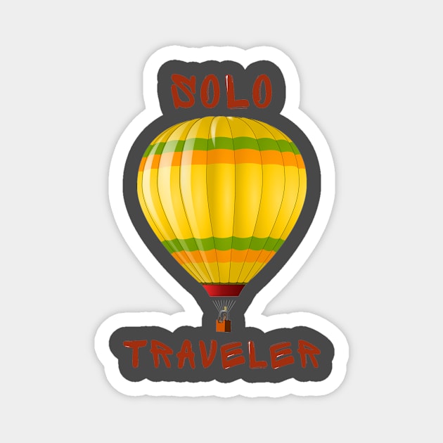 Solo traveler Magnet by IOANNISSKEVAS