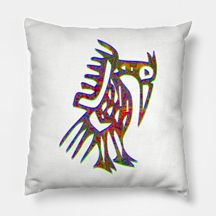 The woodpecker of the Incan Forest Pillow