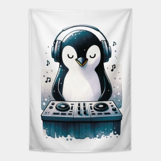 DJ Penguin Tapestry