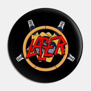 Lager Beer Drinking Heavy Metal Band Gift For Lager Lovers Pin