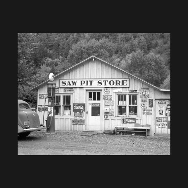 Saw Pit Store, 1940. Vintage Photo by historyphoto