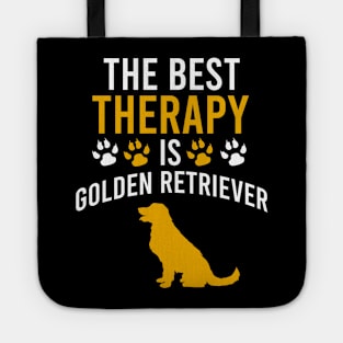 The best therapy is golden retriever Tote