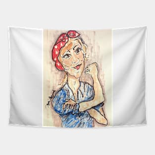 Rosie the Riveter We Can Do it Tapestry