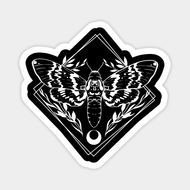 Death’s Head Moth Magnet by Cosmic Queers