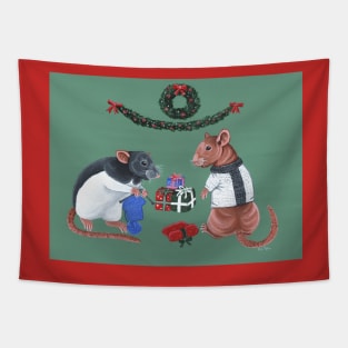 Rat Christmas Jumper Tapestry