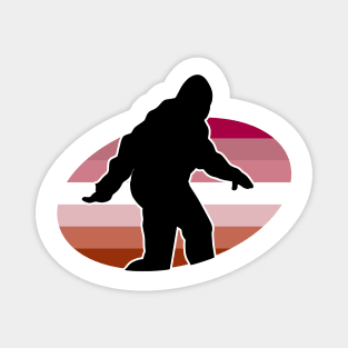 Lesbian Bigfoot Cryptid Pride Magnet