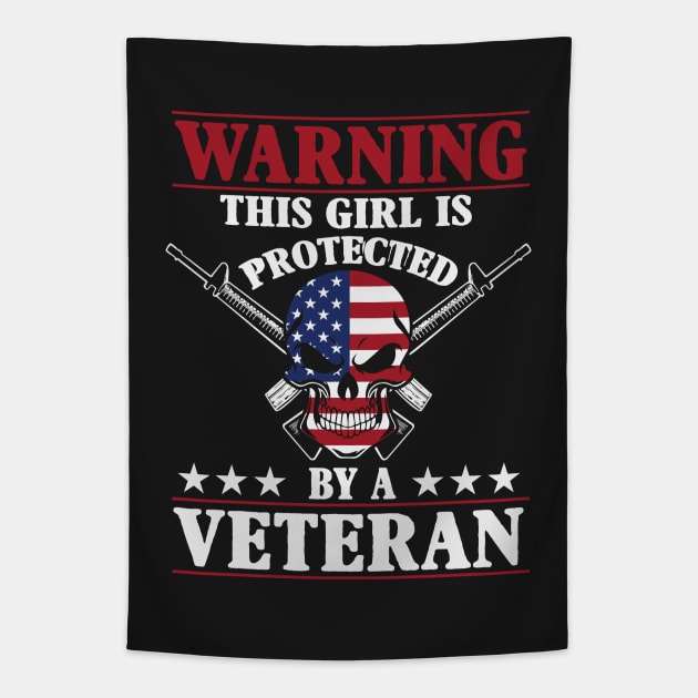 This Girl Is Protected by a Veteran Tapestry by ryanjaycruz