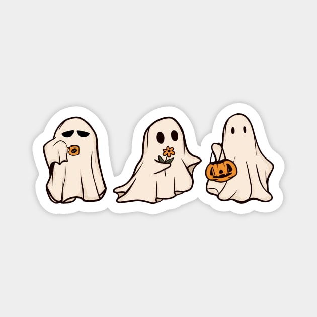 cute ghost halloween Magnet by MarikaBor