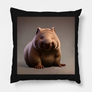 A very fat, cute, Wombat Pillow