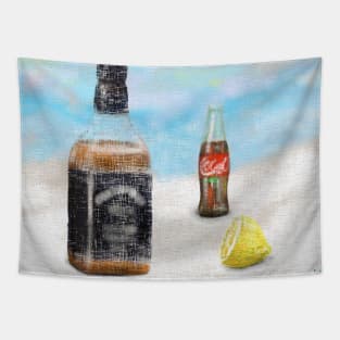 Bourbon , Lemon and Cola - Painting Tapestry