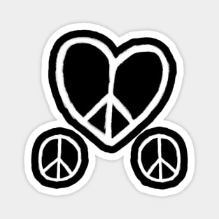 Heart Peace, Peace Love Symbols, Peace Sign Magnet