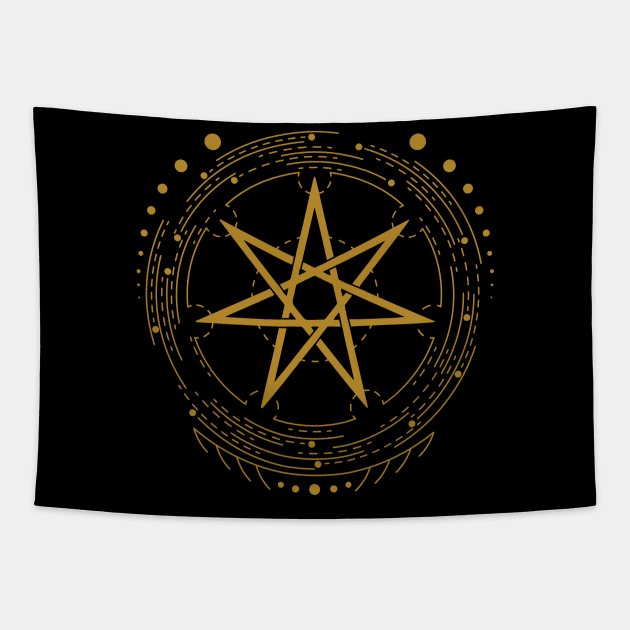 Faery Star | Setogram | Pagan Symbol Tapestry by CelestialStudio