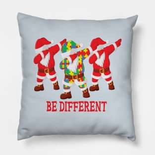 Be different Santa autism awareness christmas gift Pillow