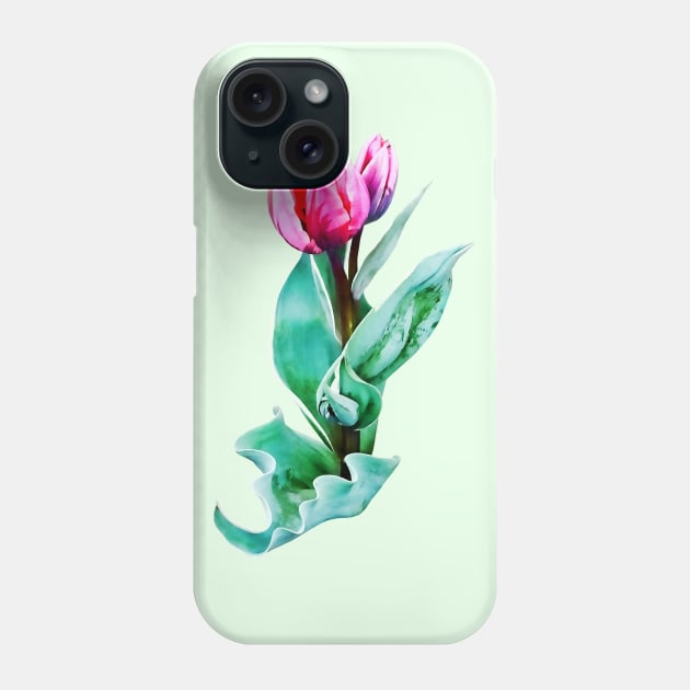 Shy Little Tulip Phone Case by SusanSavad