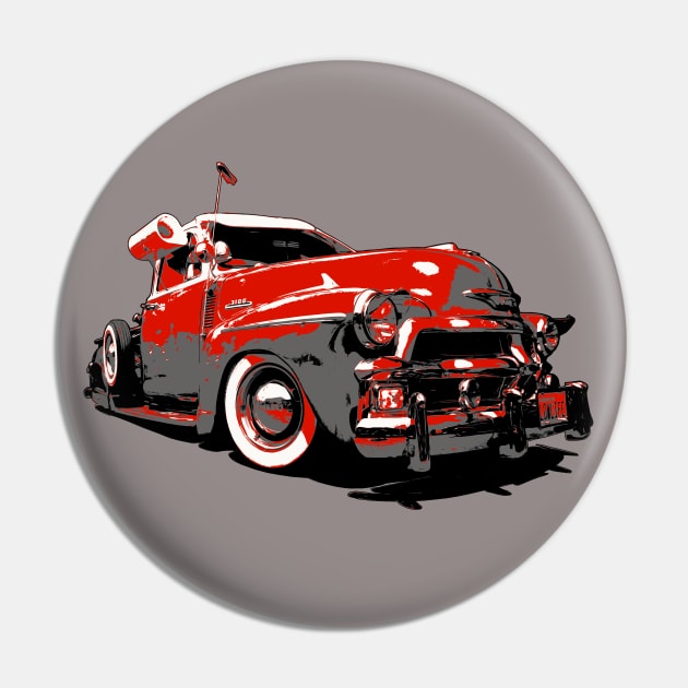 Oldschool Chevy Lowrider Truck Pin by JonnyFivePhoto