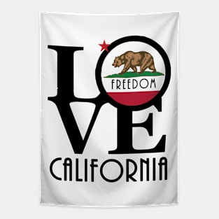 LOVE Freedom California Tapestry