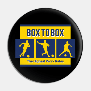 Sport Soccer Design | Box To Box Soccer Player Pin