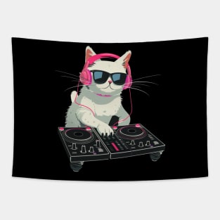 Cat DJ Rising Tapestry