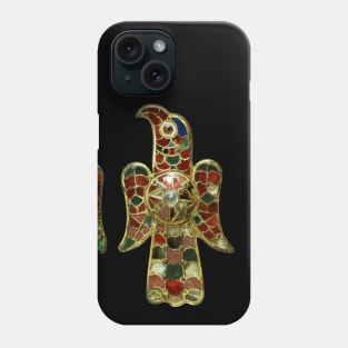 VISIGOTHIC EAGLES Antique Fibula with Gemstones Phone Case