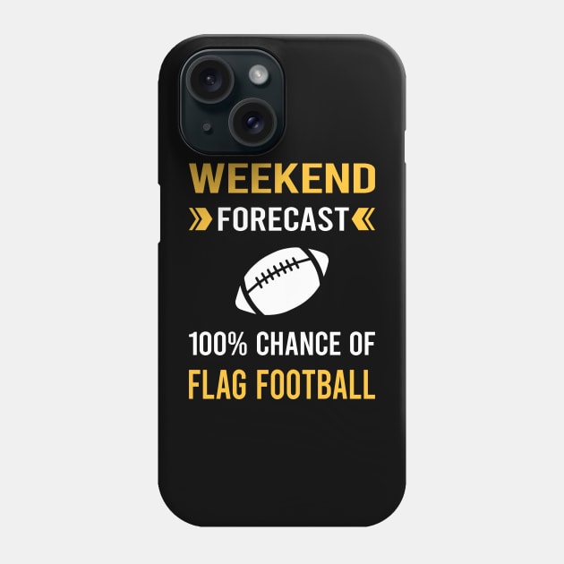 Weekend Forecast Flag Football Phone Case by Good Day