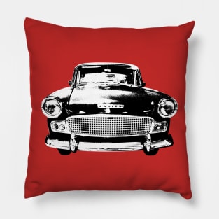 Standard Ensign 1960s British classic car monoblock black and white Pillow