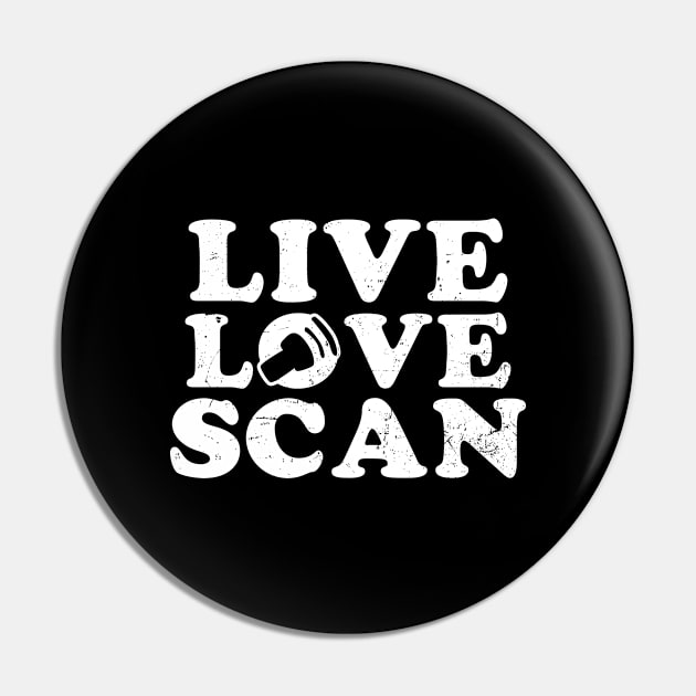 Cardiac Sonographer Shirt | Live Love Scan Gift Pin by Gawkclothing