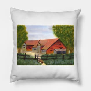 Derelict Barn Pillow