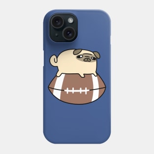 Small Pug and Football Phone Case