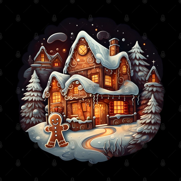 Xmas Gingerbread man house by beangeerie