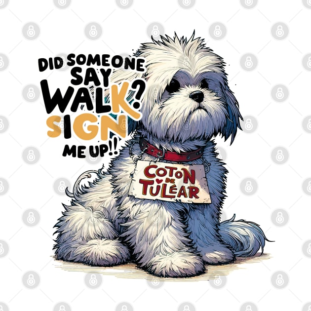 Coton de Tulear The Wander Woofs Companion by Cutetopia