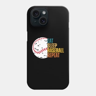 Eat Sleep Baseball Repeat Phone Case