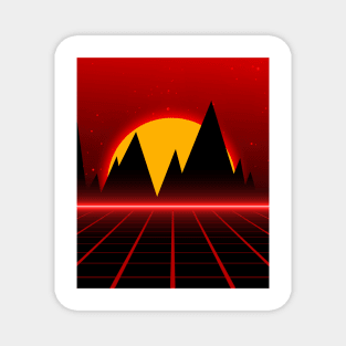 Synthwave Forest Magnet