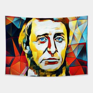 Henry David Thoreau Abstract Portrait | Henry David Thoreau Abstract 15 Tapestry