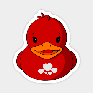 Valentine Rubber Duck Magnet