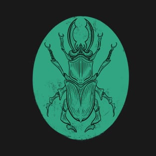 Green Beetle, vintage scientific drawing T-Shirt