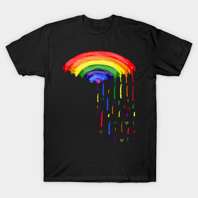 Love rainbow rain - Rainbow - T-Shirt