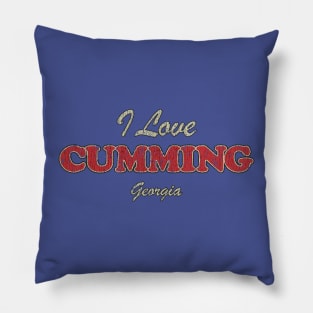 I Love Cumming, Georgia 1834 Pillow