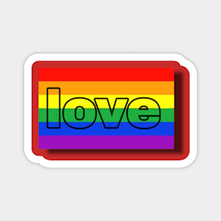 pride month love Magnet