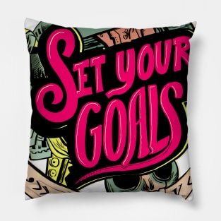 Set your goals Pillow