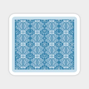 Blue Crochet Magnet