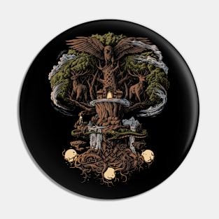 Yggdrasil Norse Mythology Viking Pagan Tree of Life Pin