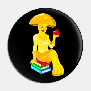 Golden Teacher Mushroom, Goldie Pin