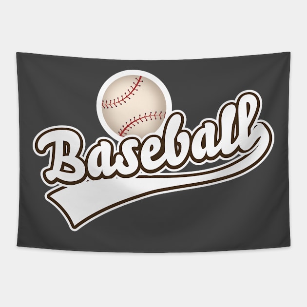 Baseball logo Tapestry by nickemporium1