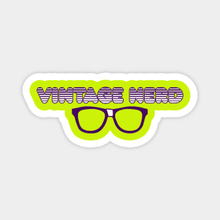 Retro Vintage Nerd Magnet