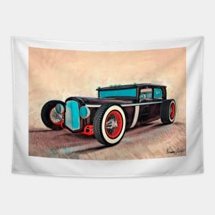 Hot Rod Jalopy Tapestry