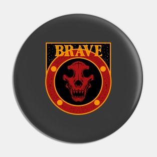 Vintage Skull - Brave Pin