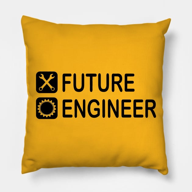 future engineer school student boy son funny gift Pillow by PrisDesign99